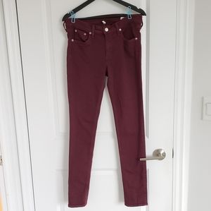 Rag & Bone Burgundy Jeans